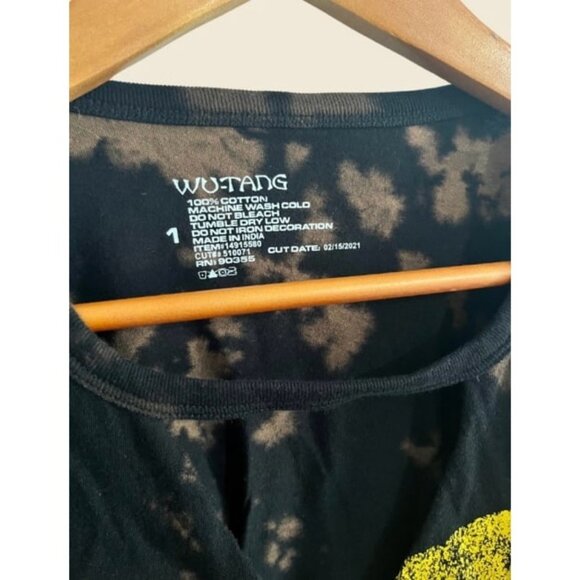 TORRID Wu-Tang Black Acid Wash Low Cut T-Shirt Plus Size 1X - Picture 3 of 5